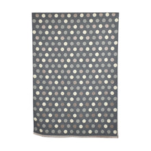 Load image into Gallery viewer, THSS2866: Grey: Reversible Multi Polka Dots Scarf