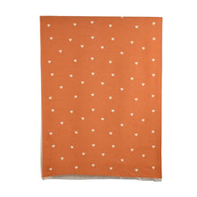 Load image into Gallery viewer, THSS2875: Orange: Reversible Petite Hearts Scarf