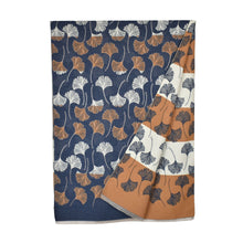 Load image into Gallery viewer, THSS2880: Denim: Reversible Multi Gingko Scarf