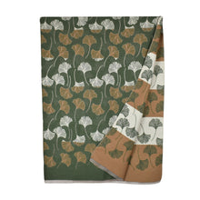 Load image into Gallery viewer, THSS2881: Olive Green: Reversible Multi Gingko Scarf