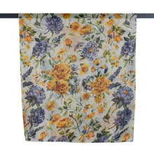Load image into Gallery viewer, THSS2883: Milk White: Peony Rose Garden Scarf