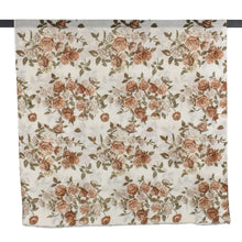Load image into Gallery viewer, THSS2889: White Brown: Vintage Rose Garden Scarf