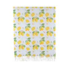 Load image into Gallery viewer, THSS2897: White: Amalfi Lemon Scarf
