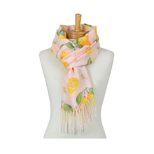 Load image into Gallery viewer, THSS2898: Pink: Amalfi Lemon Scarf