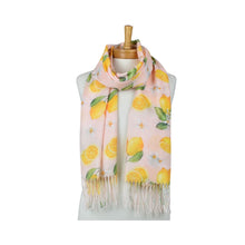 Load image into Gallery viewer, THSS2898: Pink: Amalfi Lemon Scarf