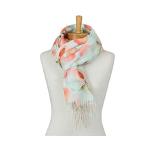 Load image into Gallery viewer, THSS2900: Aqua Mint: Peach Melba Scarf