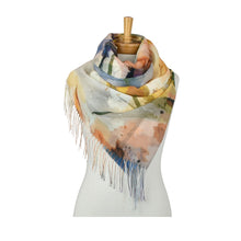 Load image into Gallery viewer, THSS2904: Yellow: Tulip Garden Scarf