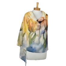 Load image into Gallery viewer, THSS2904: Yellow: Tulip Garden Scarf