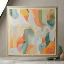 Load image into Gallery viewer, THSS2908: Yellow: Mountain Abstract Square Scarf