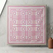 Load image into Gallery viewer, THSS2917: Pink: Geometric Square Scarf