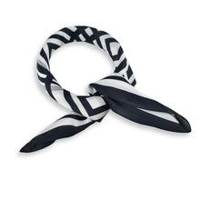 Load image into Gallery viewer, THSS2919: Black: Geometric Square Scarf