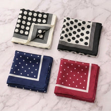 Load image into Gallery viewer, THSS2928: Red: Small Polka Dot Square Scarf