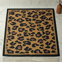 Load image into Gallery viewer, THSS2934: Tan: Leopard Square Scarf