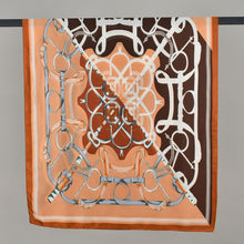 Load image into Gallery viewer, THSS2942: Brown: Elegant Equestrian Scarf