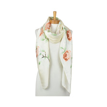 Load image into Gallery viewer, THSS2944: Coral: Blooming Roses Scarf