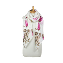 Load image into Gallery viewer, THSS2945: Pink: Rose Bud Garden Scarf