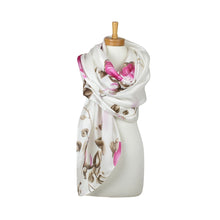 Load image into Gallery viewer, THSS2945: Pink: Rose Bud Garden Scarf