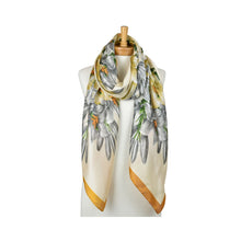 Load image into Gallery viewer, THSS2946: Mustard: Mix Blooming Lilies Scarf