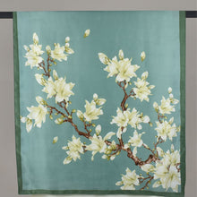 Load image into Gallery viewer, THSS2950: Teal: Magnolia Blossom Scarf
