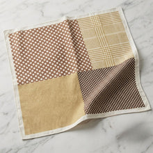 Load image into Gallery viewer, THSS2952: Brown: Multi Pattern Square Scarf