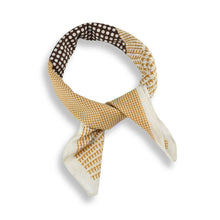 Load image into Gallery viewer, THSS2952: Brown: Multi Pattern Square Scarf