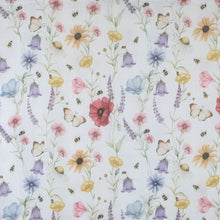 Load image into Gallery viewer, THSS2961: White: Butterflies, Bees, Flowers Scarf