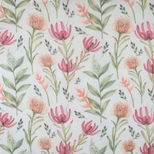 Load image into Gallery viewer, THSS2970: White: Botanical Flowers Scarf