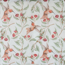 Load image into Gallery viewer, THSS2971: White: Humming Birds Eucalyptus Scarf