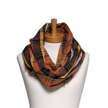 Load image into Gallery viewer, THSSN1151: Autumn: Plaid Infinity Scarf