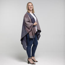 Load image into Gallery viewer, THSW1028: Navy Blue: Multi Block Colours Wrap