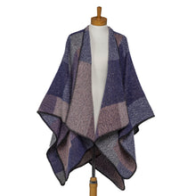 Load image into Gallery viewer, THSW1028: Navy Blue: Multi Block Colours Wrap