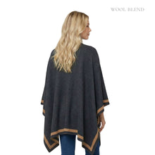 Load image into Gallery viewer, THSW1029: Black Camel: Reversible Border Wrap