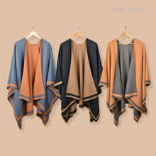 Load image into Gallery viewer, THSW1029: Black Camel: Reversible Border Wrap