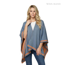 Load image into Gallery viewer, THSW1030: Burnt Orange: Reversible Border Wrap
