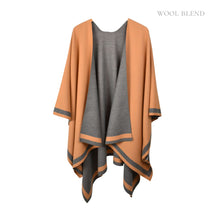 Load image into Gallery viewer, THSW1031: Grey Camel: Reversible Border Wrap