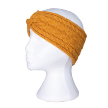 Load image into Gallery viewer, THSBE1006: Mustard: Cable Rib Knit Headband
