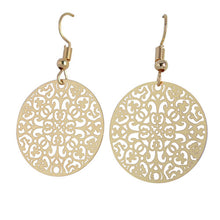 Load image into Gallery viewer, Monica Round Earrings | Gold
