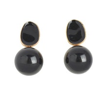 Load image into Gallery viewer, THSE1068: Black: Pretty Pearl Earrings - J'adore Gifts