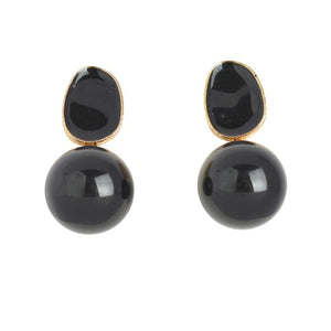 Pretty Pearl Earrings | Black
