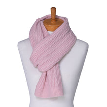 Load image into Gallery viewer, THSS2435: Pink: Cable Rib Scarf - J'adore Gifts