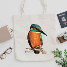 Load image into Gallery viewer, AGCB1007: Kingfisher Cotton Tote Bag
