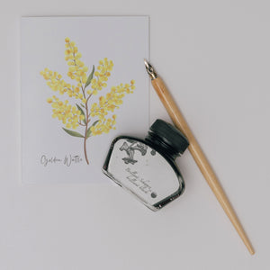 AGCC1007: Golden Wattle Flower Card