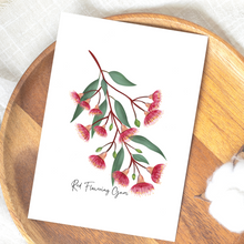 Load image into Gallery viewer, AGCC1008: Red Flowering Gum Flower Card
