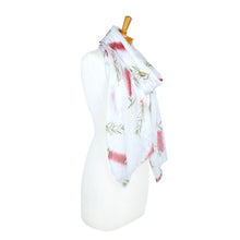 Load image into Gallery viewer, AGCS1002: Red: Bottlebrush Flower Scarf
