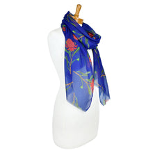 Load image into Gallery viewer, AGCS1006: Navy: Waratah Flower Scarf
