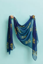 Load image into Gallery viewer, AGCS1016: Navy: Golden Wattle Scarf
