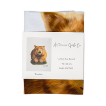 Load image into Gallery viewer, AGCT1011: Wombat Tea Towel
