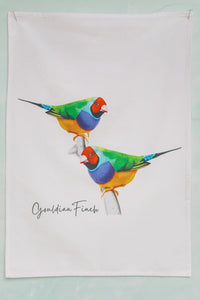 AGCT1015: Gouldian Finch Tea Towel