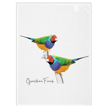 Load image into Gallery viewer, AGCT1015: Gouldian Finch Tea Towel
