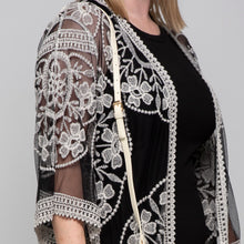 Load image into Gallery viewer, Floral Lace Kimono | Black

